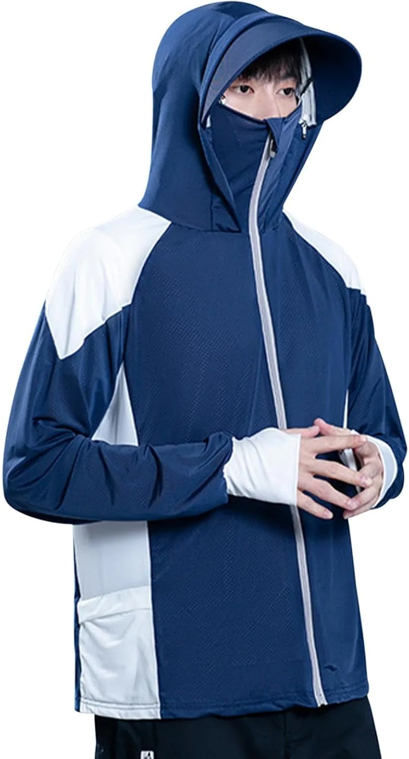 

Футболка для рыбалки с капюшоном, UPF 50+, легкая и дышащая