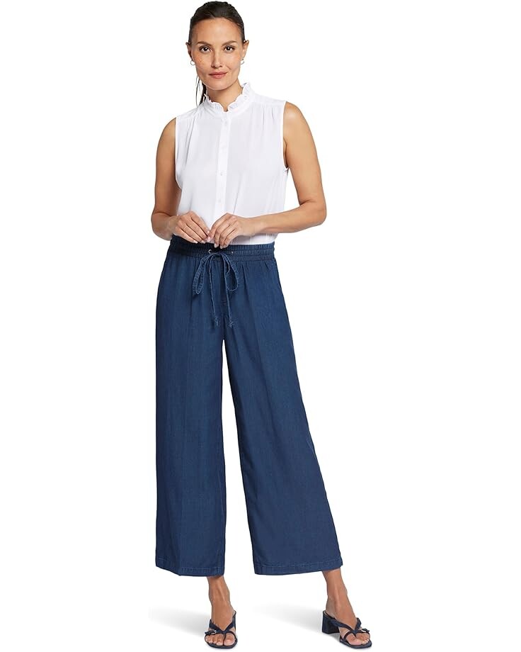 

Брюки NYDJ Jayne Pull On Wide Leg, цвет Indigo Ocean