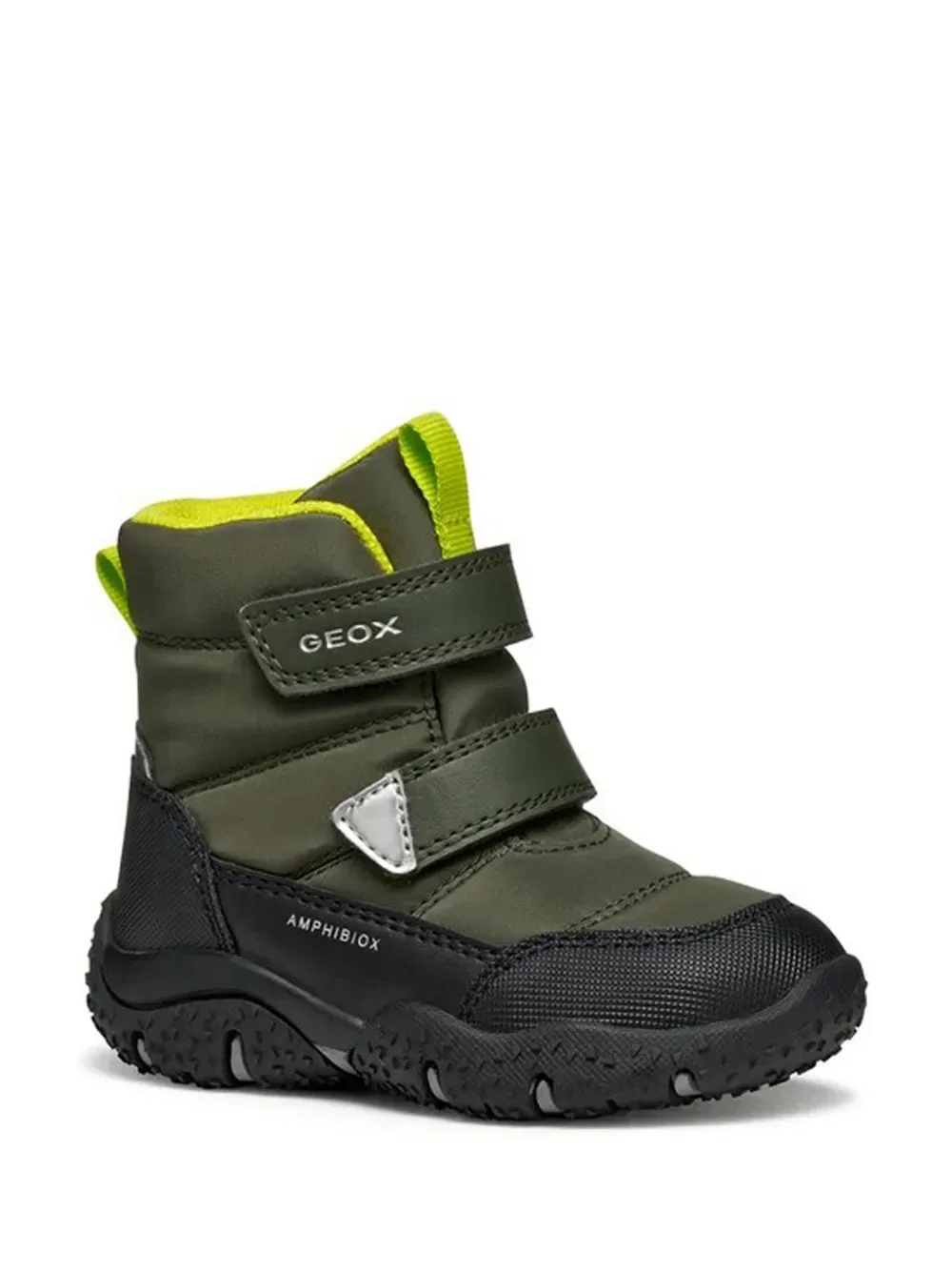 Сапоги с мягкими ремешками Geox Kids, зеленый