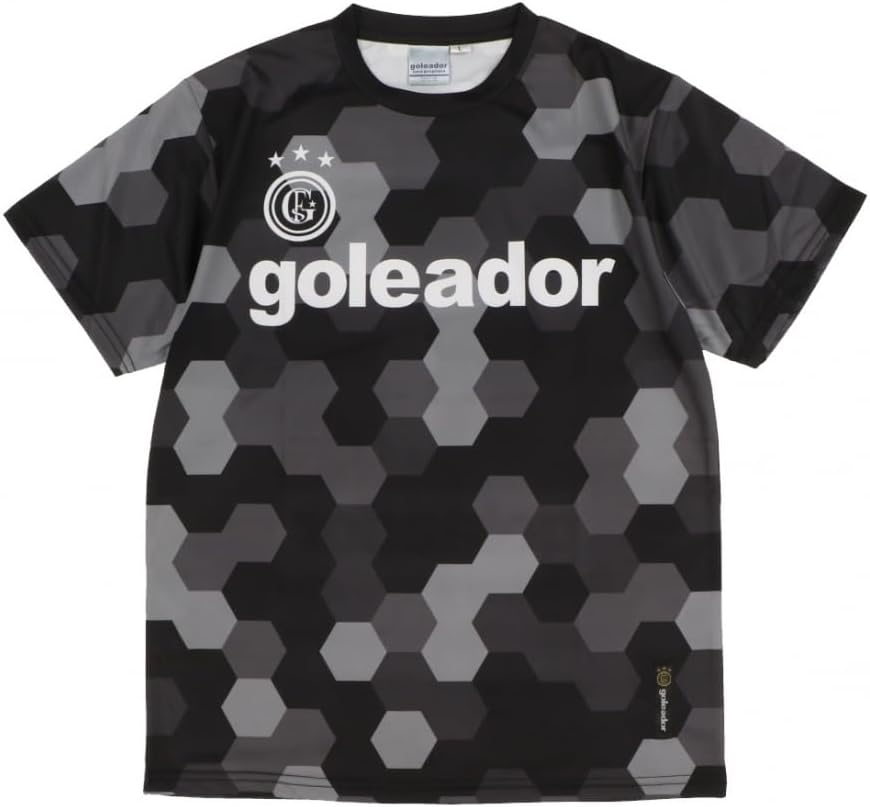 

Классическая тренировочная футболка GOREADOR с шестиугольным принтом, выполненным методом сублимационной печати Goleador, черный