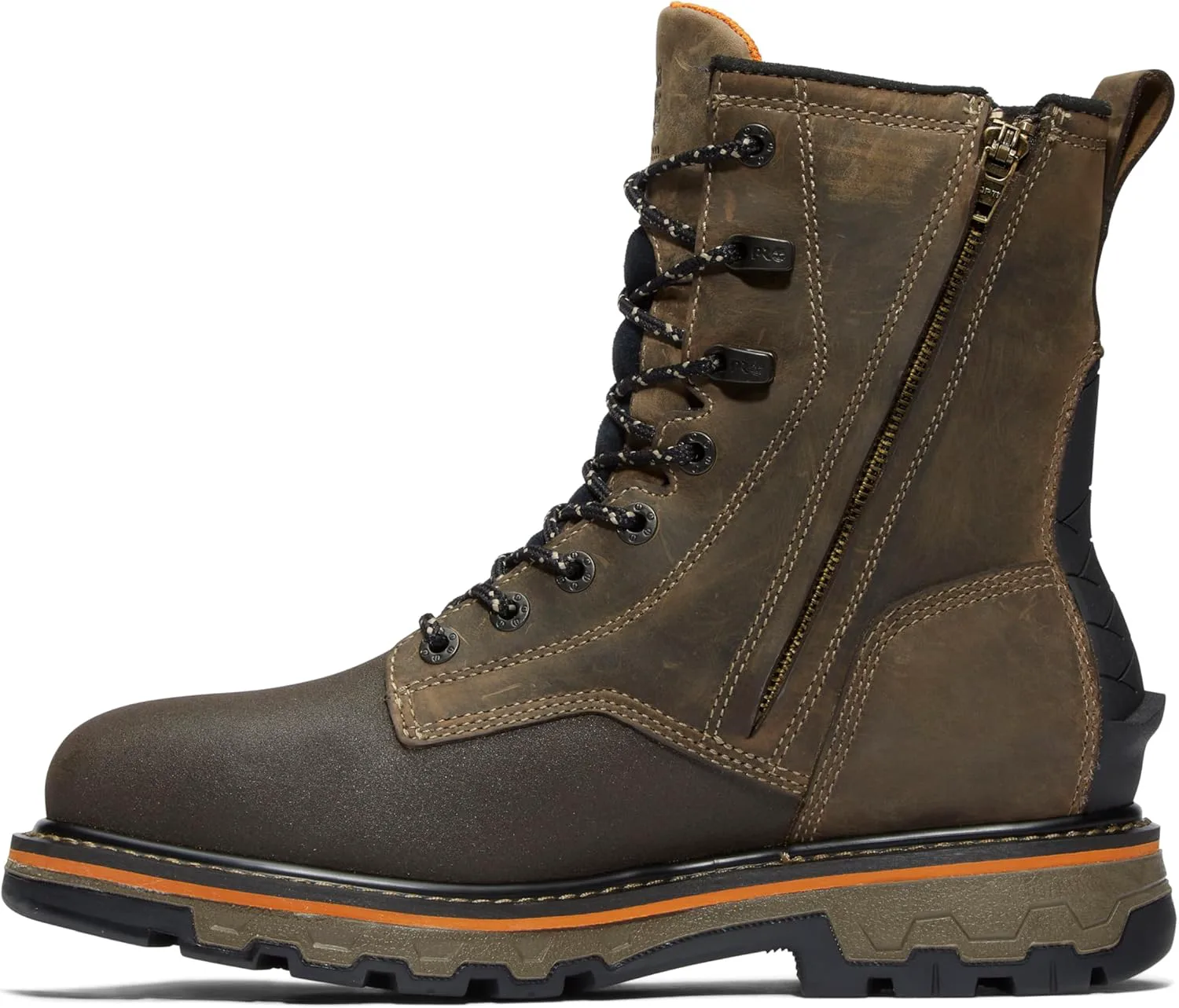Мужские рабочие ботинки Timberland PRO True Grit 8 дюймов с композитным защитным носком, водонепроницаемой боковой молнией и в стиле вестерн — фото 2