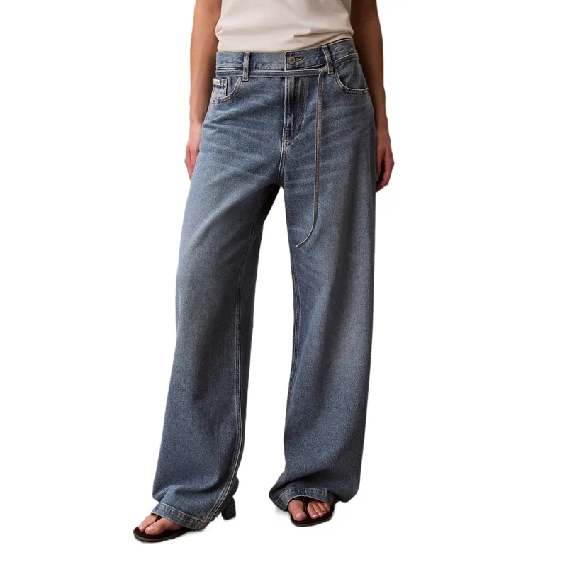 Джинсы женские Europe Version Calvin Klein, 3NS-Denim Blue
