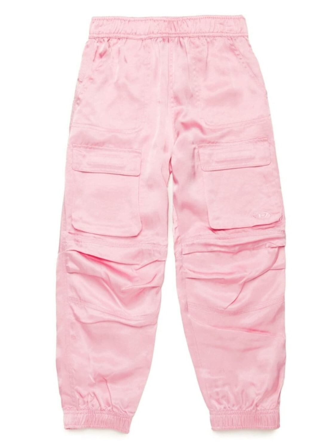 

Diesel Kids брюки карго с вышитой овальной буквой D, розовый