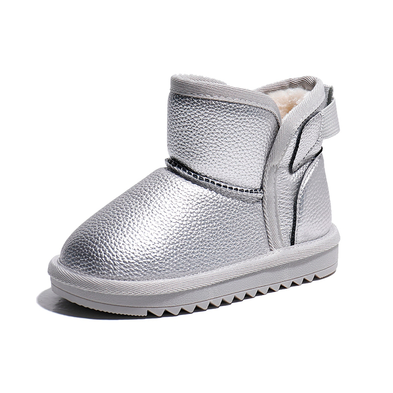 Детские ботинки Synthetic Leather Slip Resistant Waterproof Kids' Babaya, черный — фото 3