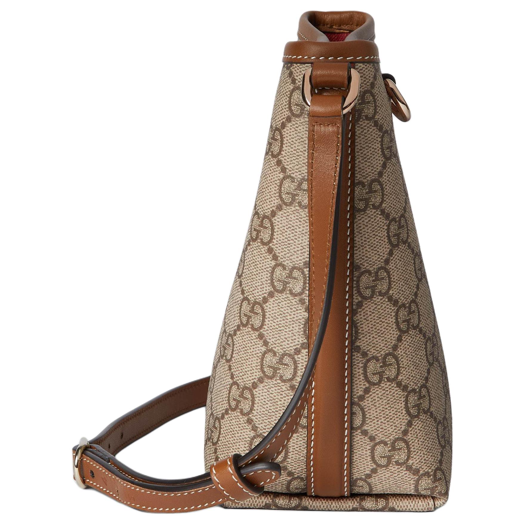 Мини-сумка-ведро GUCCI с принтом GG Emblem — фото 4