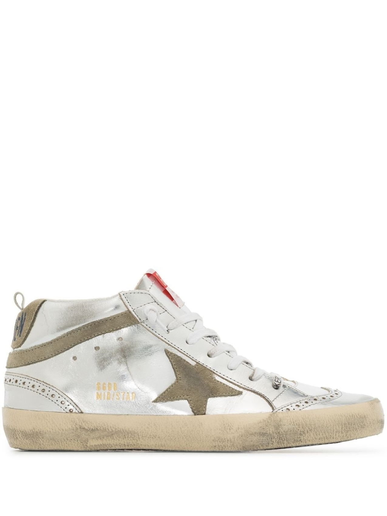 

Golden Goose кеды Mid Star, серебристый