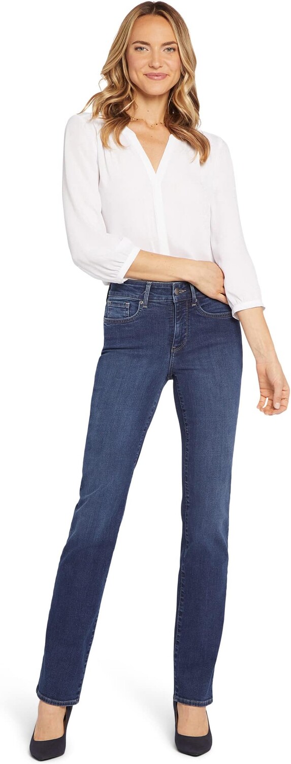 

Джинсы NYDJ Petite Marilyn Straight in Crockett, цвет Crockett