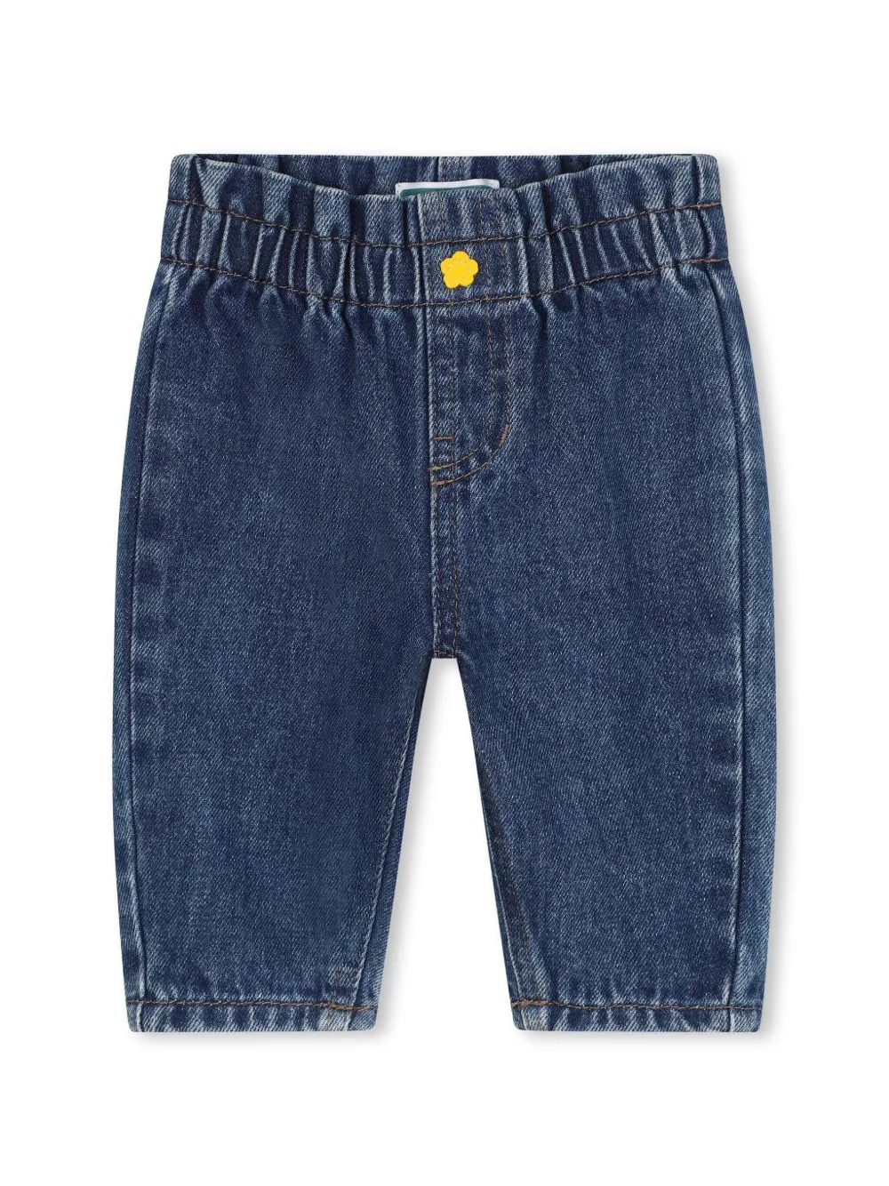 

Узкие джинсы с логотипом Kenzo Kids, синий