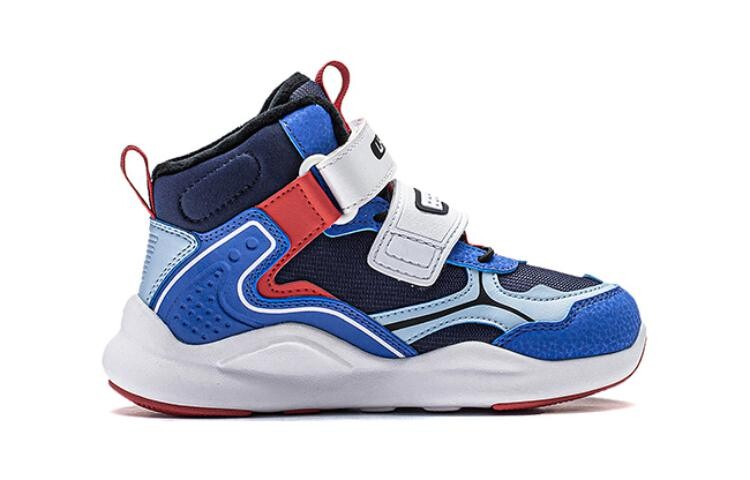 Кроссовки LINING YOUNG Kids Outdoor Shoes PS High-top Bright Blue/Deep Ship Blue/Standard White, белый — фото 2
