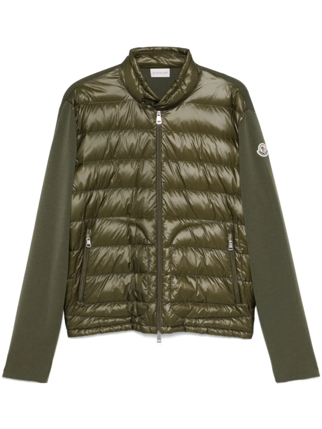 

Утепленная шерстяная куртка Moncler, зеленый