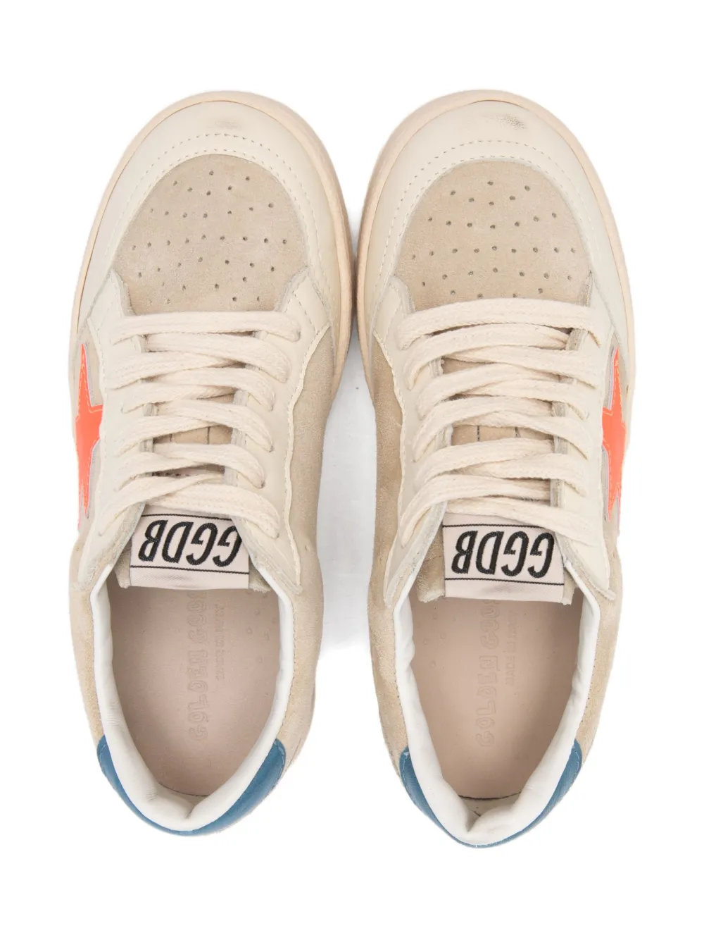 Кроссовки Ball Star New Golden Goose Kids, светло-бежевый — фото 3