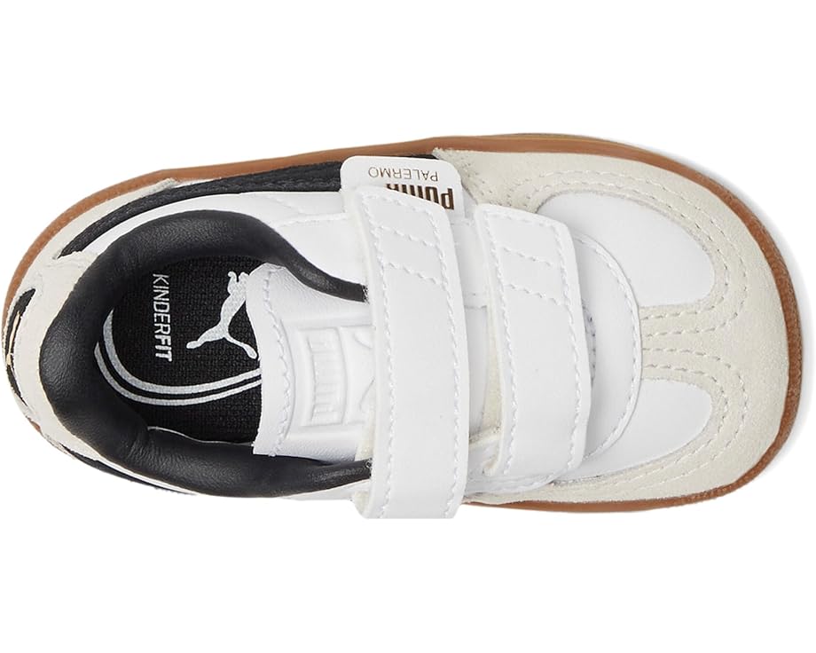Детские кроссовки Puma Palermo Hook And Loop для малышей PUMA Kids, White/Vapor Gray/Gum — фото 2