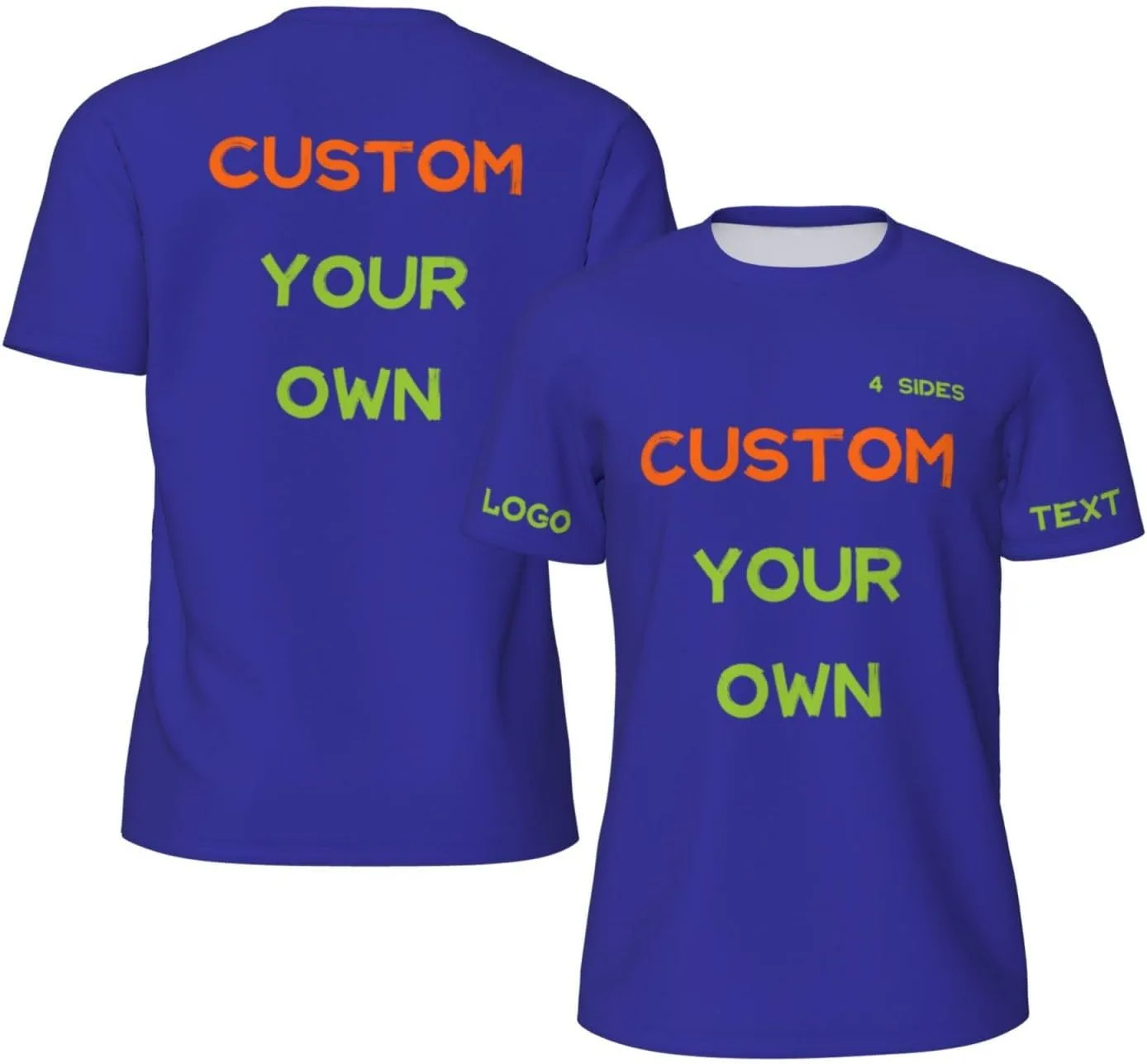 

Футболка Custom с принтом на 4 сторонах для мужчин