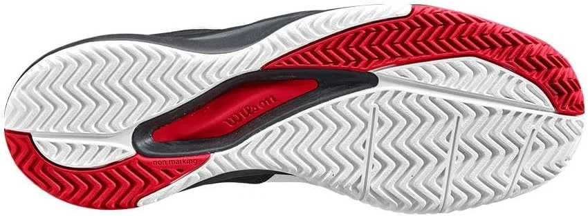 Мужские теннисные кроссовки Wilson Rush Pro Ace, White Black Poppy Red — фото 4