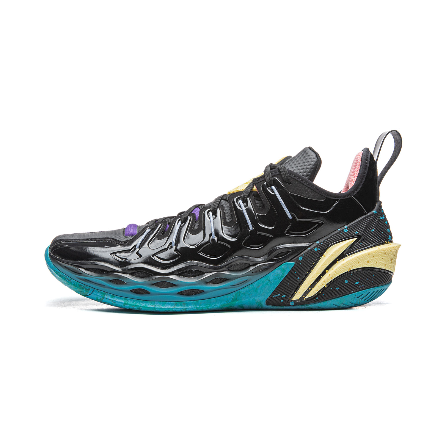 

LINING Амортизирующие противоскользящие дышащие низкие баскетбольные кроссовки men's black