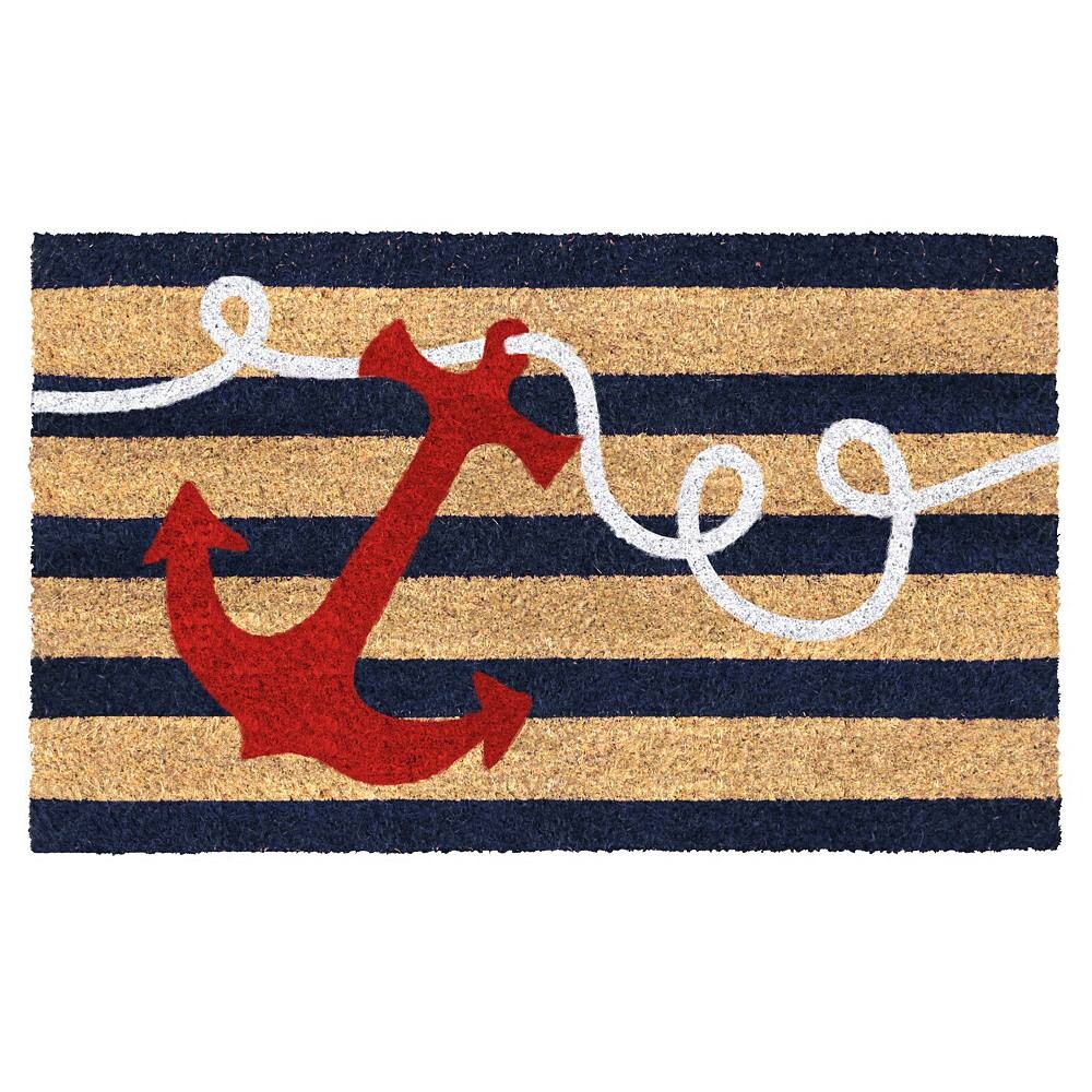 

Ковер Smith Anchor Doormat — 18 x 30 дюймов RugSmith, красный