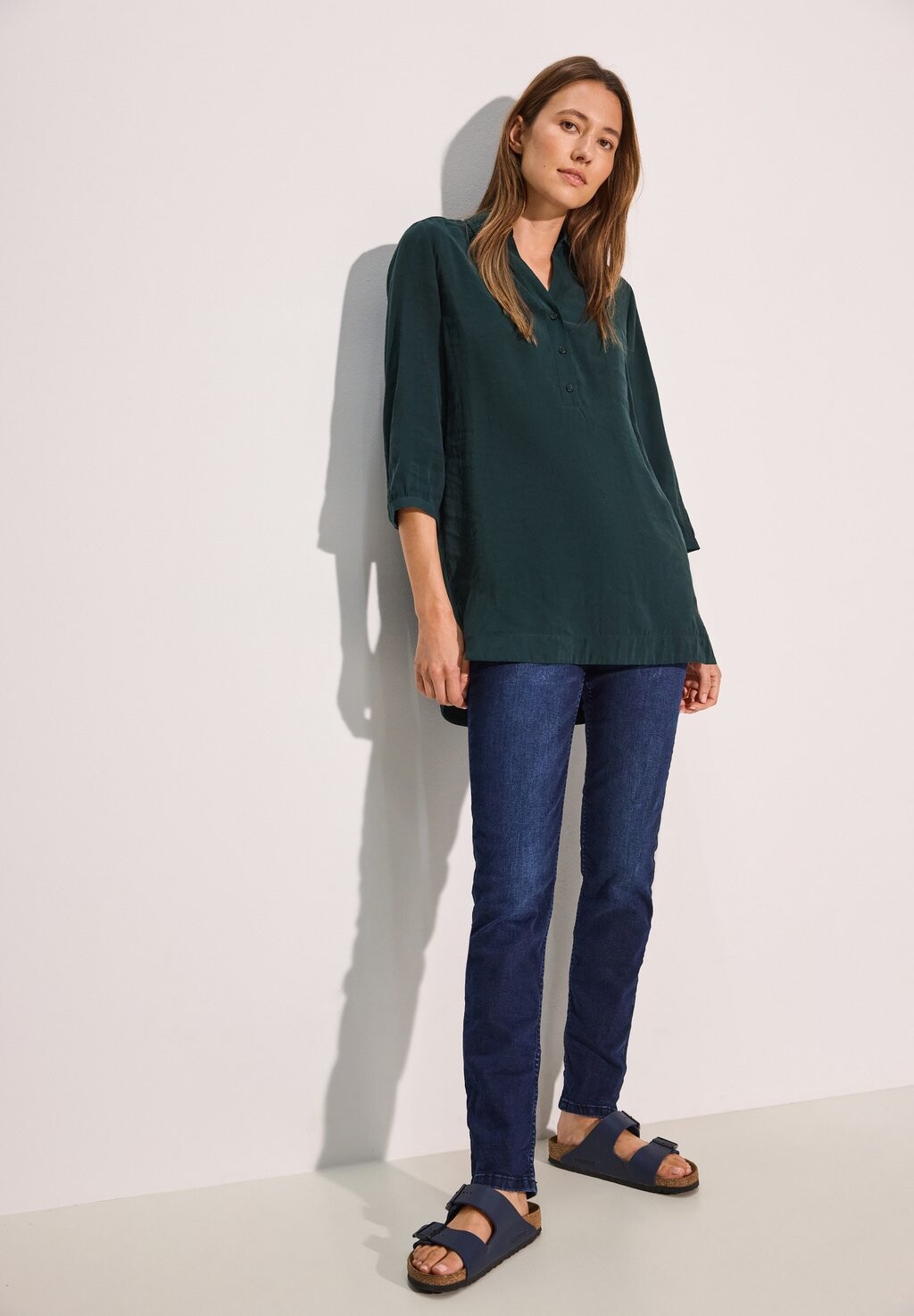 

Блуза LANGE Cecil, цвет Mottled Dark Green