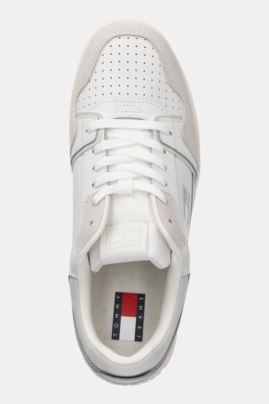 Кожаные кроссовки TJW Retro Basket Sneaker Tommy Jeans, белый — фото 4