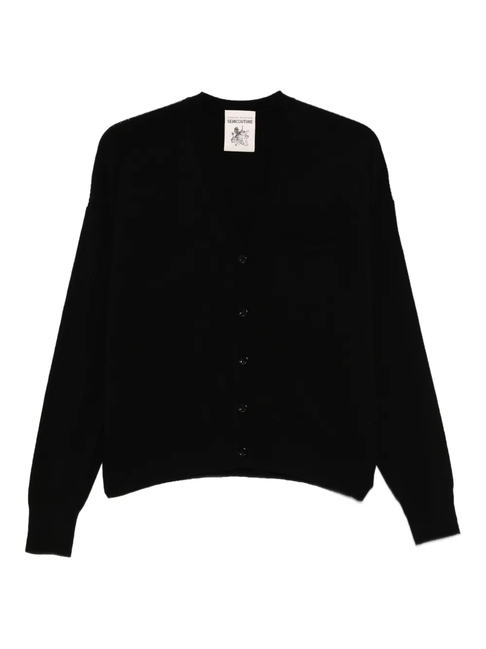 

Кашемировый кардиган Wendy на пуговицах Semicouture, черный