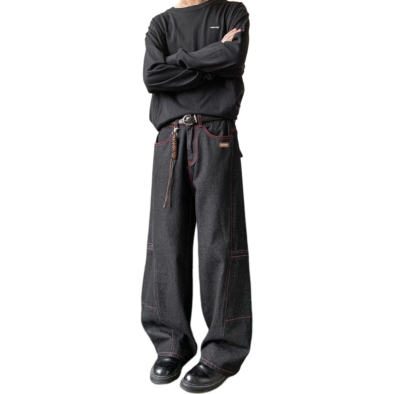 

Джинсы Unisex Moderate Straight Fit WARRIOR, черный[free diy badge]