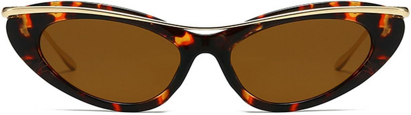 

Laureles Модные маленькие солнцезащитные очки «кошачий глаз» для женщин, винтажные, сексуальные, в металлической оправе, для активного отдыха, защита от ультрафиолета UV400, C3