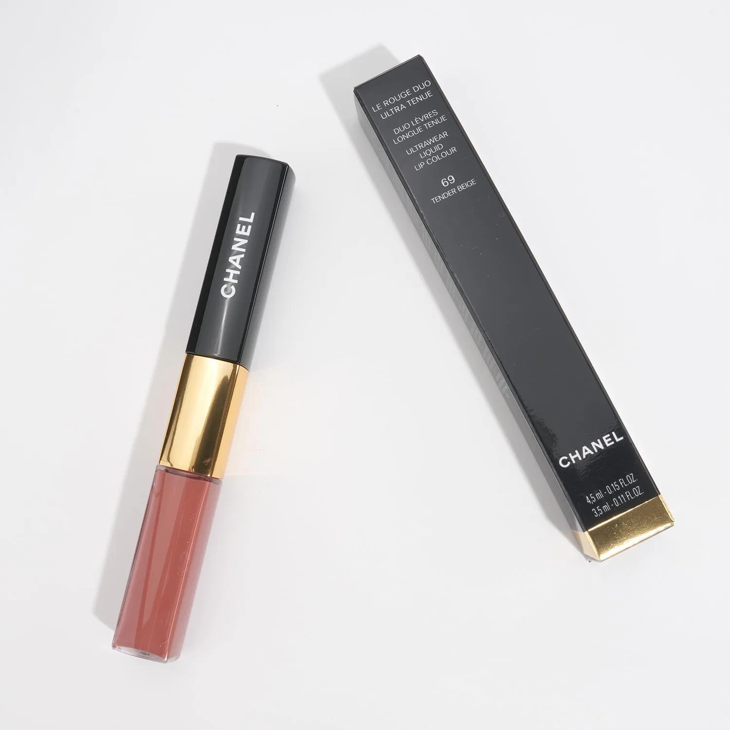 Жидкая помада Chanel Le Rouge Duo Ultra Tunu, оттенок Tender Beige, 4.5 мл — фото 2