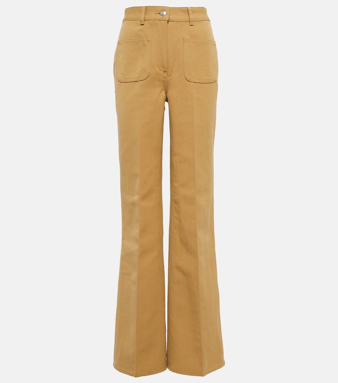 

Широкие брюки Danbeth из хлопка и льна LORO PIANA, бежевый