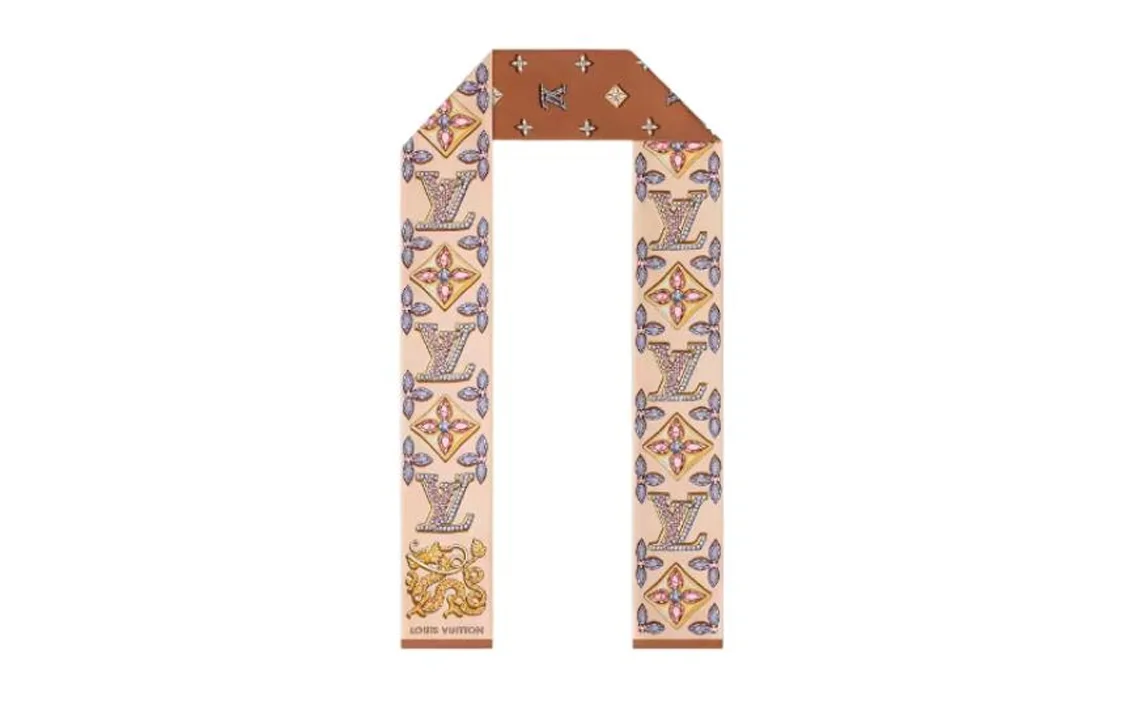 Precious Dragon Silk бандана LOUIS VUITTON, Brown-Box/Dust Bag Random Shipment