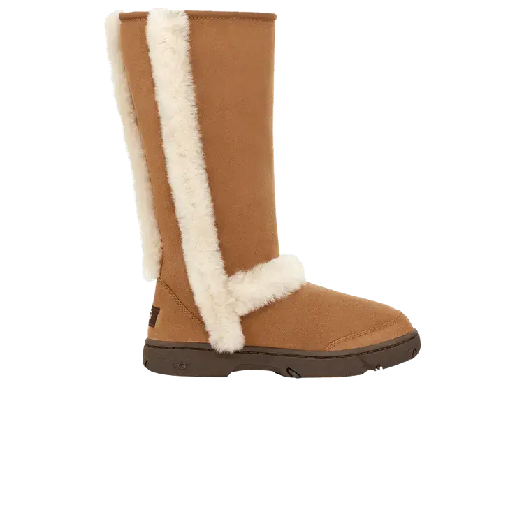 Кроссовки UGG Wmns Sunburst Tall Chestnut, коричневый