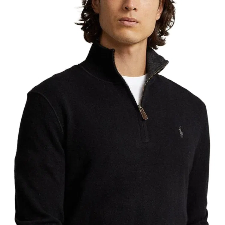 Свитер кашемировый Classic Version Men's Polo Ralph Lauren, Black — фото 3