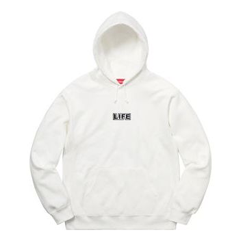 

Толстовка x gilbert george life hooded sweatshirt 'white multi-color' Supreme, белый