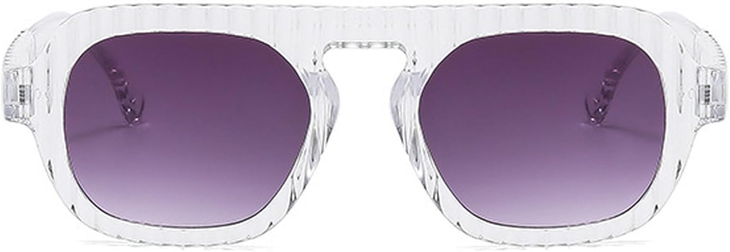 

Солнцезащитные очки в стиле ретро квадратной формы для женщин, солнцезащитные очки с градиентным покрытием UV400, модные солнцезащитные очки для мужчин, сине-оранжевые солнцезащитные очки mincl, Clear Gray