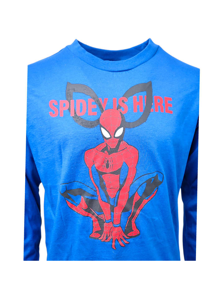 Рубашка с длинными рукавами Человека-паука синего цвета Spiderman — фото 3