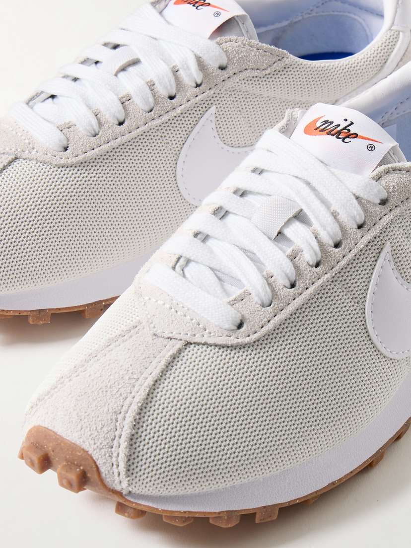 Кроссовки из кожи и сетчатой ткани с отделкой из матовой замши LD-1000 Nike, белый — фото 4