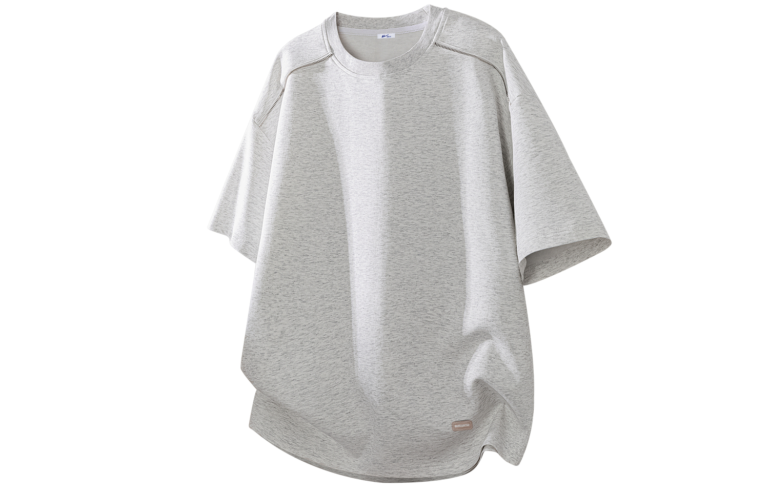 

Футболка Unisex Crew Neck Moderate Straight Fit WARRIOR, белый heather серый[free diy badge]