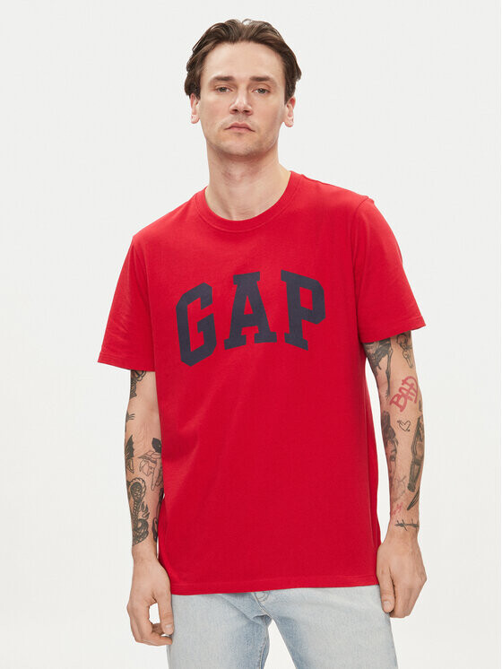 

Футболка стандартного кроя Gap, красный