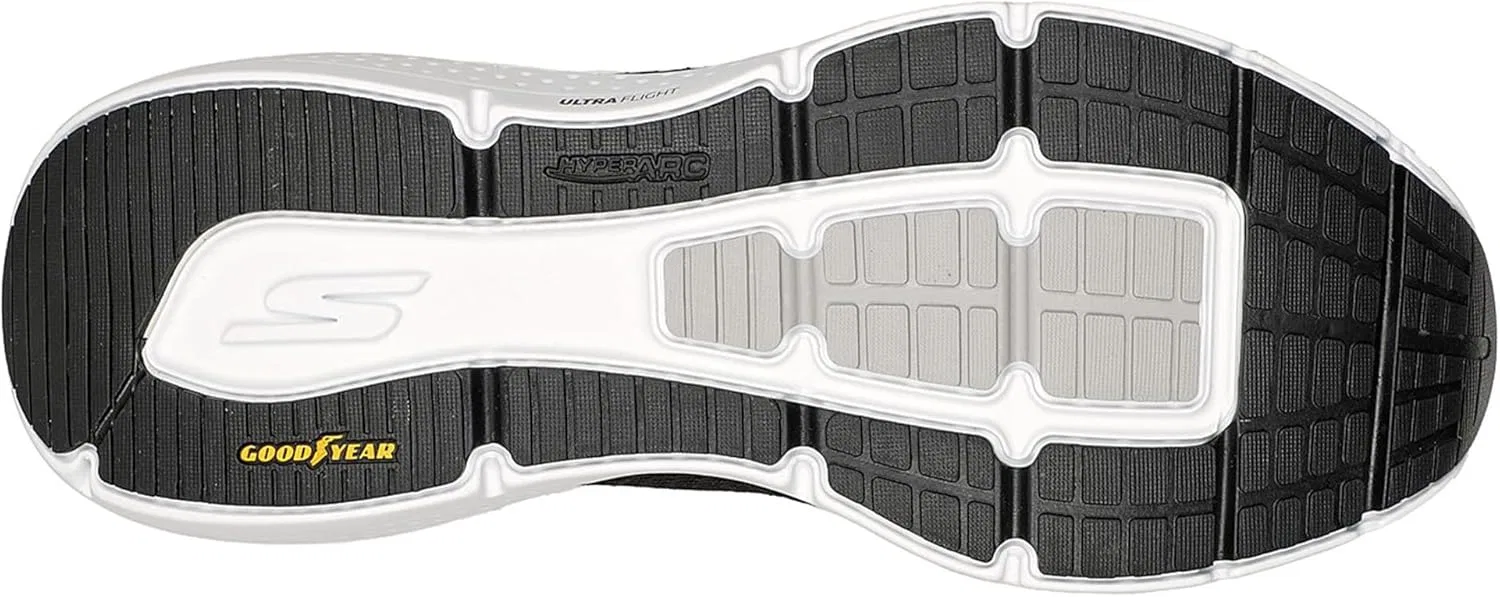 Мужские низкие кроссовки Skechers Performance GO Run Supersonic, Black White — фото 4