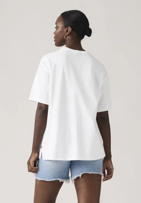 Футболка с принтом Levi'S Tabor tee, цвет ярко-белый — фото 3