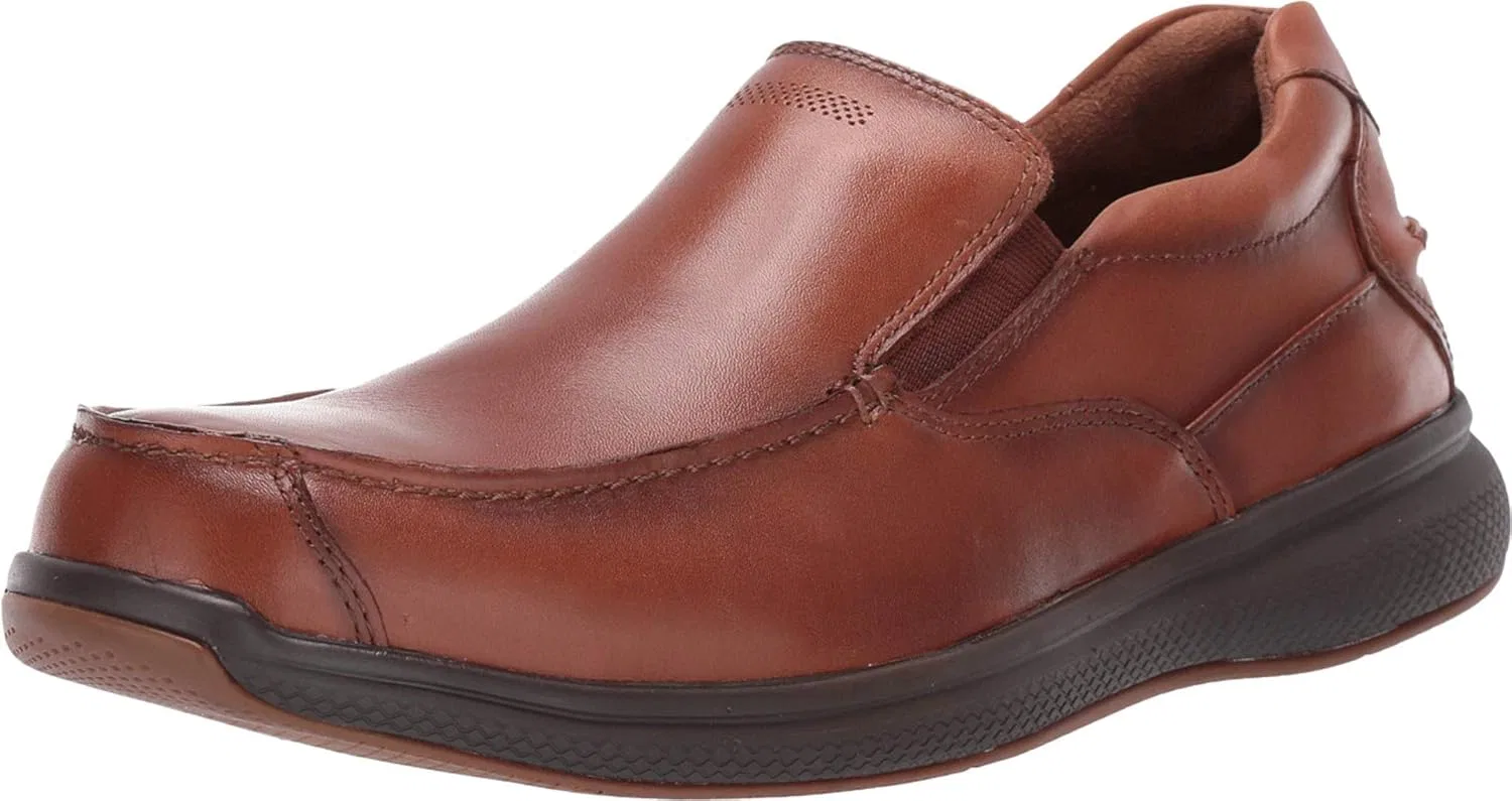 Мужские рабочие туфли Florsheim Bayside с противоскользящим стальным носком. Безопасность и охрана труда, Cognac