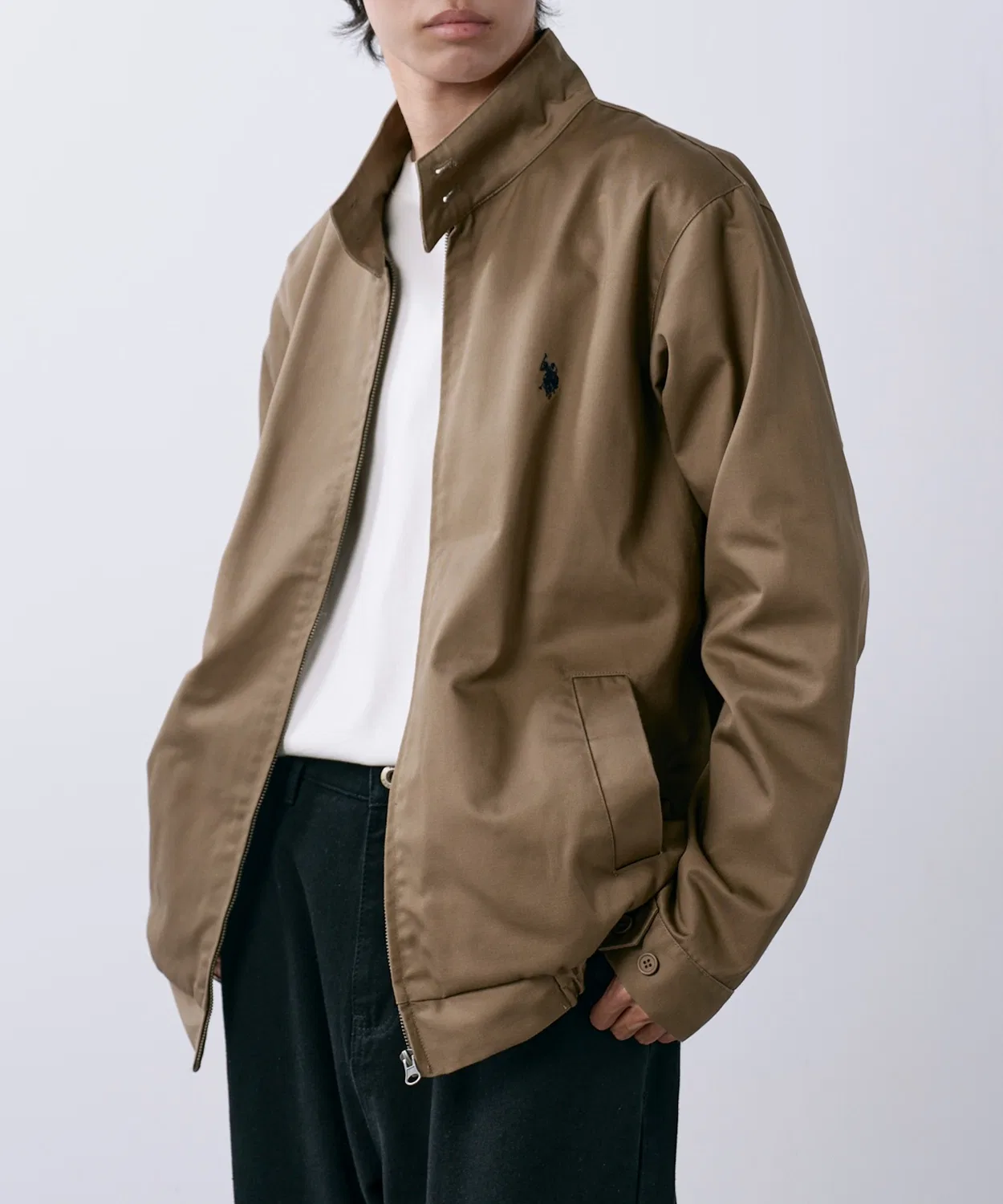 Куртка U.S. POLO ASSN. из тяжёлого твила, бежевая