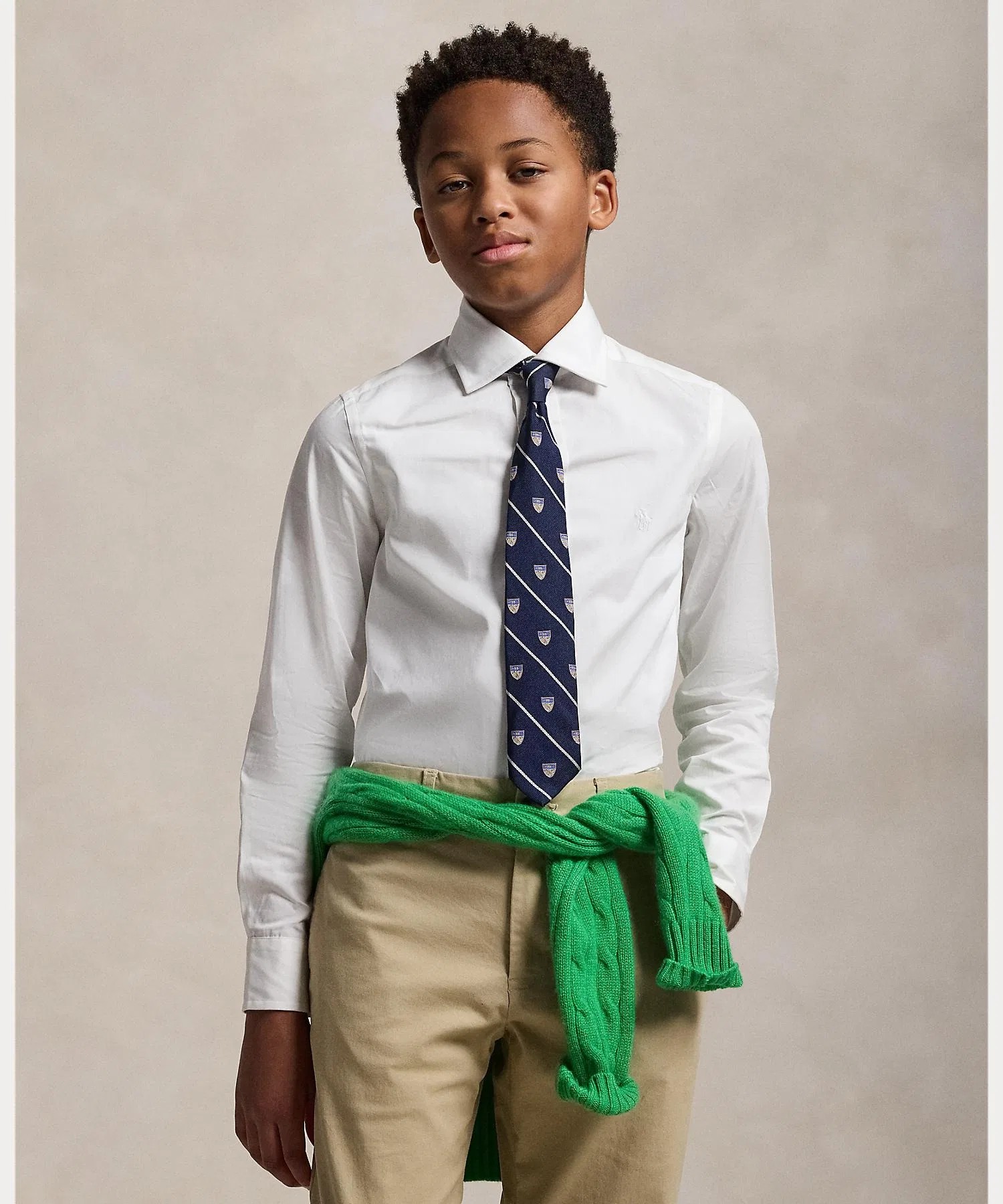 Детская рубашка POLO RALPH LAUREN CHILDRENSWEAR хлопковая