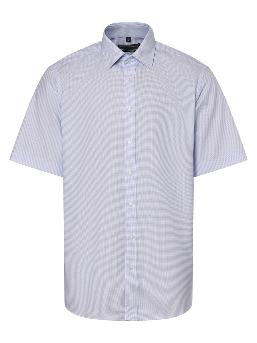 

Клетчатая рубашка Finshley & Harding Regular fit Button Up Shirt, синий/светло-синий