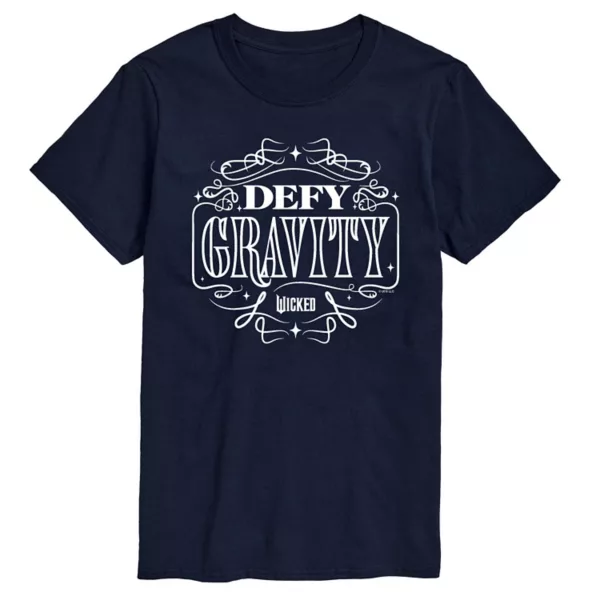 

Мужская футболка Wicked Defy Gravity с принтом Licensed Character, синий