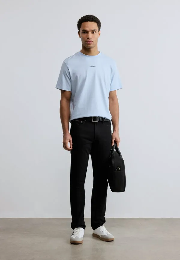 Эластичная нано-футболка, базовая футболка Calvin Klein, Breezy Blue — фото 2