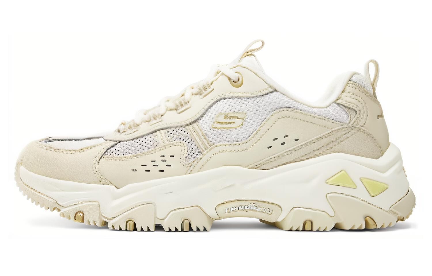 

Кроссовки Skechers Chunky Sneakers Women's Low-top Beige White Yellow, белый