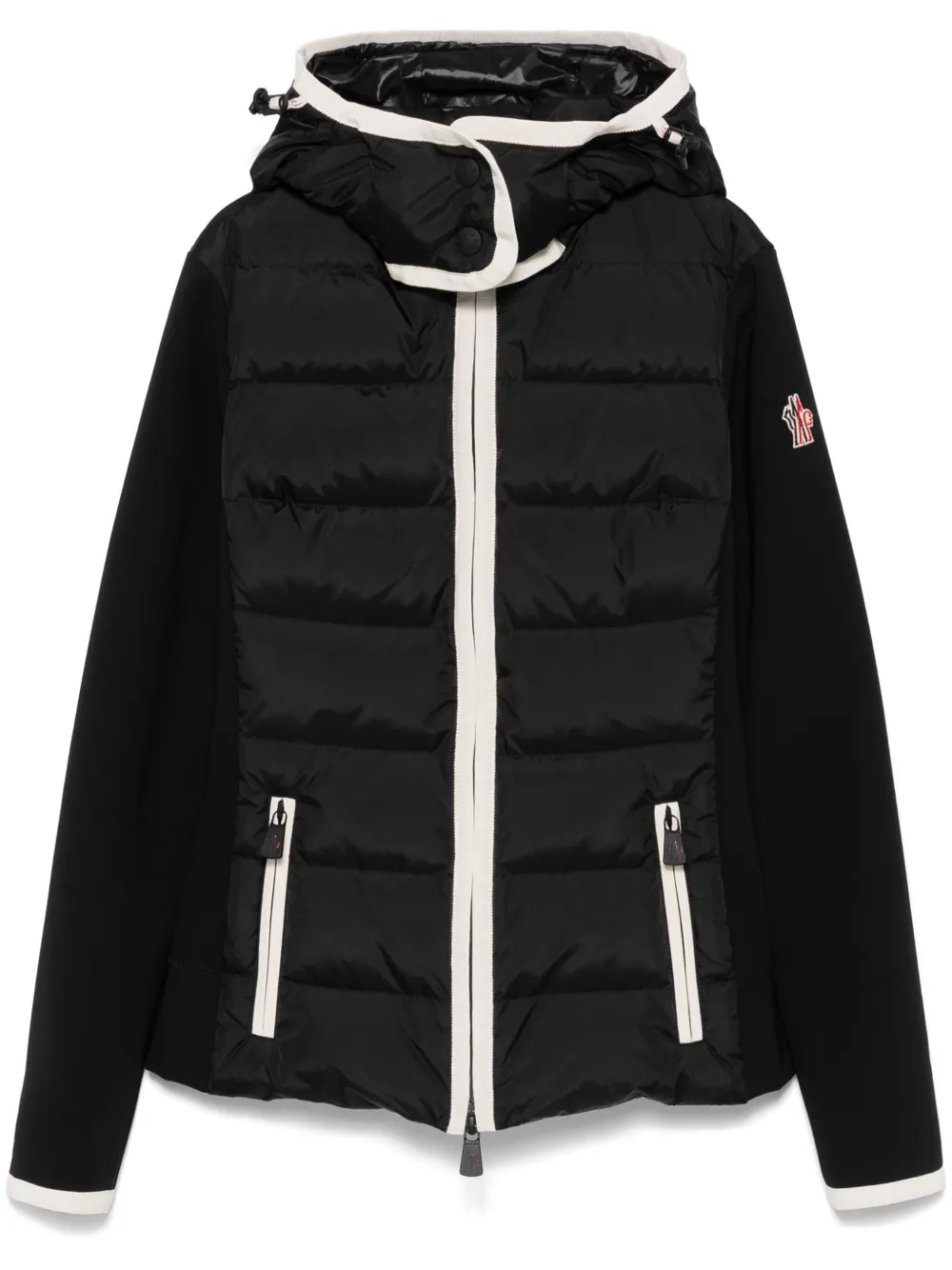 

Пуховик на молнии Moncler Grenoble, черный