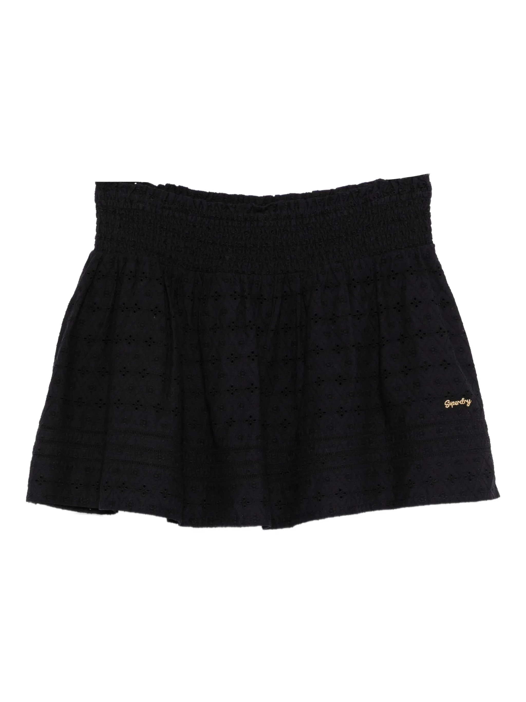 

Юбка с вышитым логотипом Superdry, черный