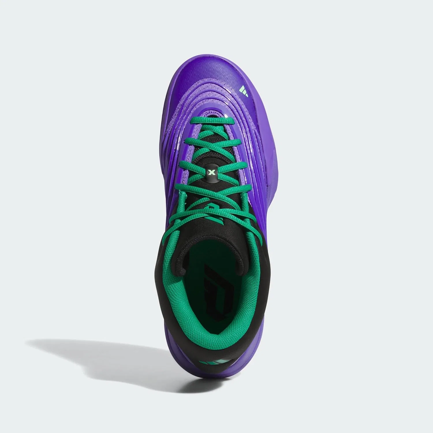 Женские кроссовки Adidas унисекс X, Purple Rush Core Black Court Green — фото 4