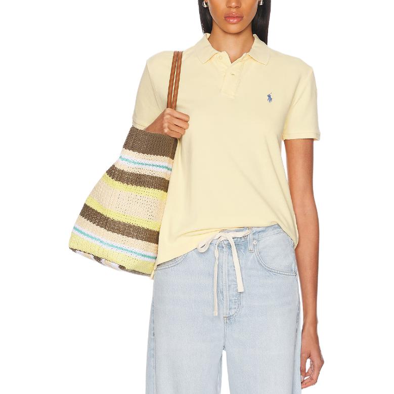 

Поло с вышитым логотипом Polo Ralph Lauren, желтый