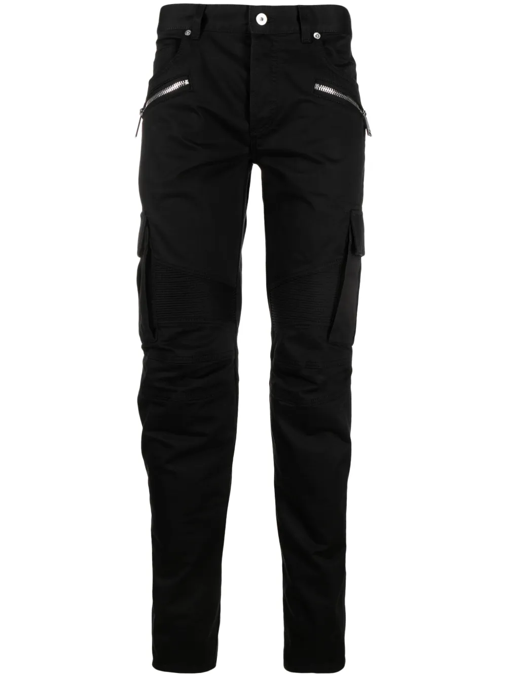 

Широкие брюки с молниями BALMAIN, черный